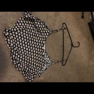 Cropped daisy tank top